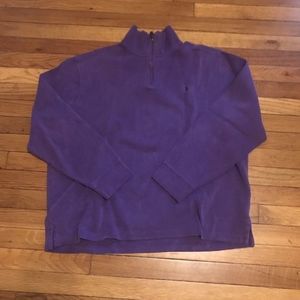 Polo Ralph Lauren Purple 1/4 Zip Pullover Ribbed